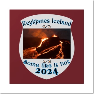 Lava Field REYKJANES ICELAND VOLCANO ERUPTION 2023 2024 ISLAND Posters and Art